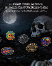 Memento Mori Coin Skull Challenge Coins Carpe Diem Coin
