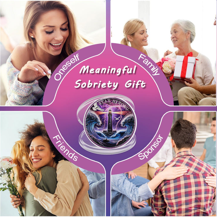 Guiding Lighthouse Sobriety Coin