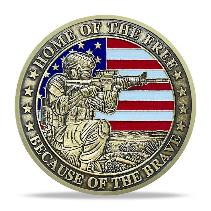 Military Veterans Thank You for Your Service Challenge Coin