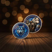 Viking Warrior Wolf Challenge Coin