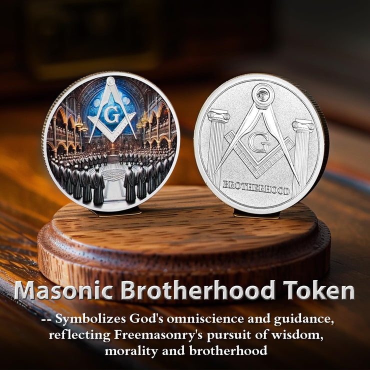 Masonic Brotherhood Masonic Challenge Coin
