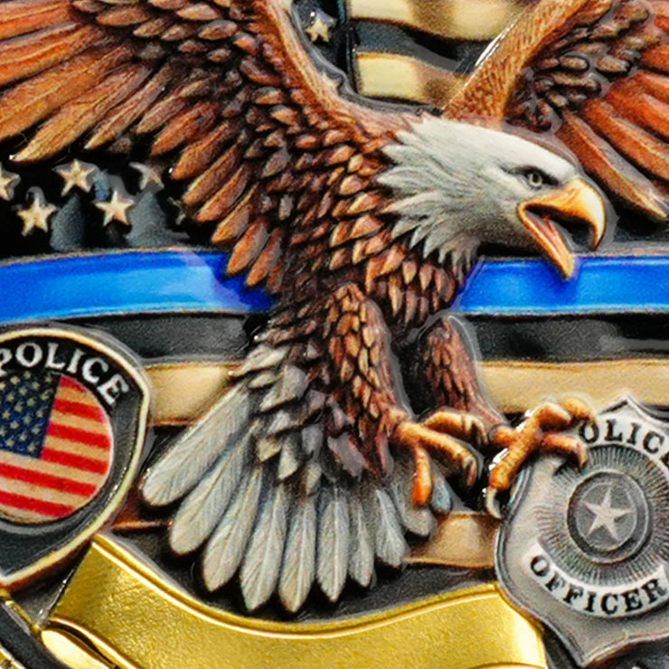 Police Challenge Coin Law Enforcement Service and Integrity Medallion
