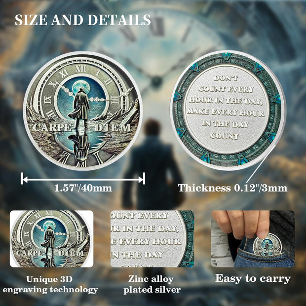 Memento Mori Carpe Diem Challenge Coin