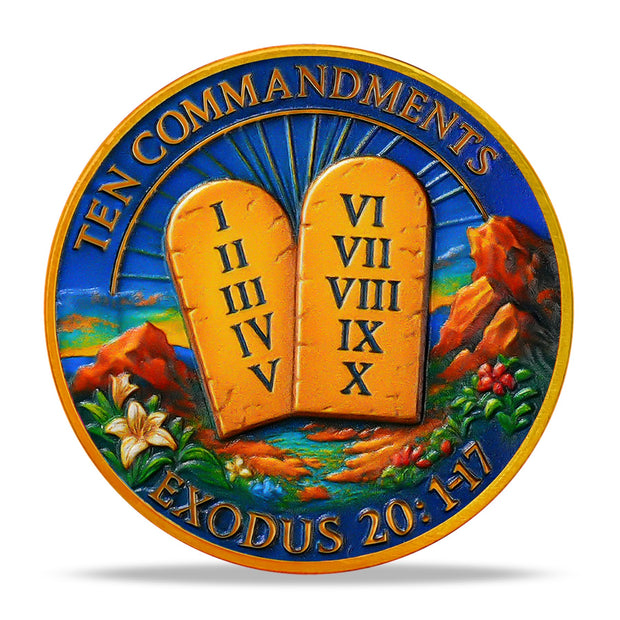 I Am The Lord Your God Ten Commandments Christian Challenge Coin
