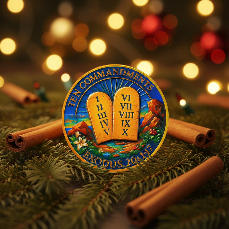 I Am The Lord Your God Ten Commandments Christian Challenge Coin