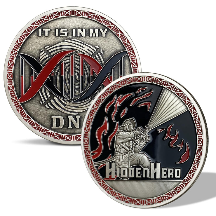 First Responder Hidden Hero Fireman Commemorativer Coins