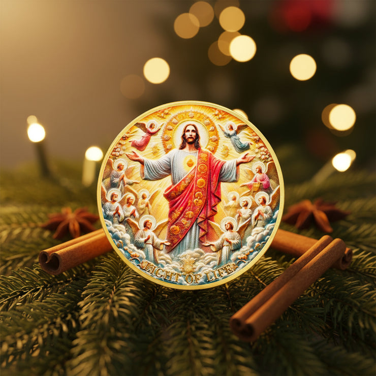 Jesus and Angels Divine Messenger Religious Coin