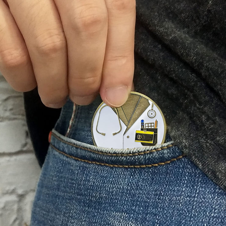 Doctor Nutrition Facts Appreciation Challenge Coin