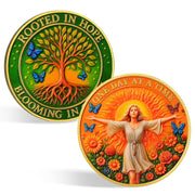 Tree of Life One Day at A Time Sobriety Coin