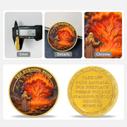 Moses and The Burning Bush Religious Coin