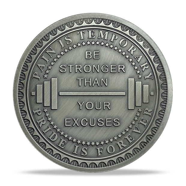 No Pain No Gain Inspiring Coin