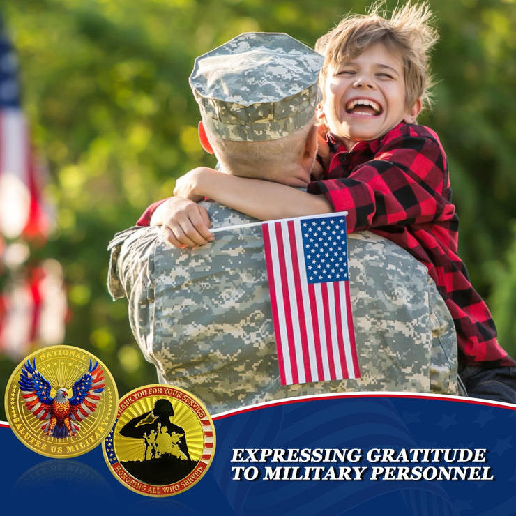 National Salutes US Military Veteran Challenge Coins