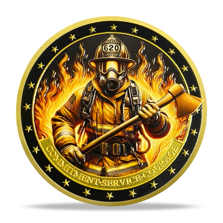 Firefighters Fire Rescue Challenge Coin
