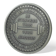 No Pain No Gain Inspiring Coin