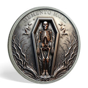 You Only Live Once Momento Mori Skull Coin