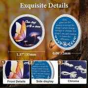 Butterfly Serenity Prayer Chips Addiction Sobriety Coin