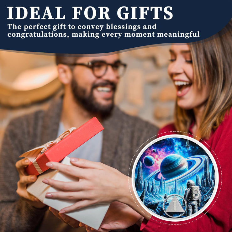 Personalized Cosmic Trek Awakening The Inner Self Recovery Sobriety Coin