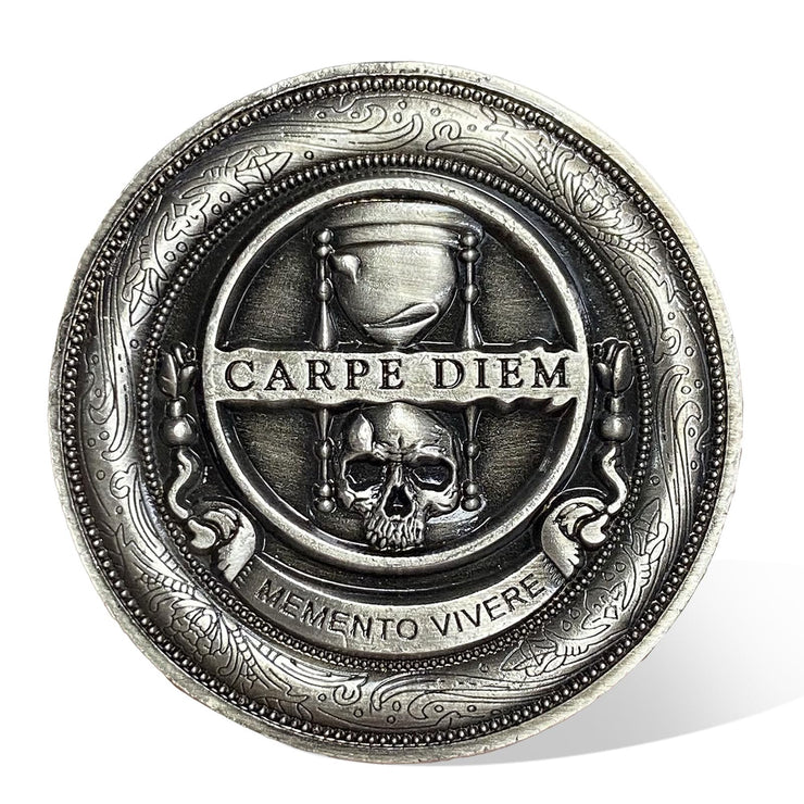 Carpe Diem Momento Mori Stoic Memento Mori Challenge Coins