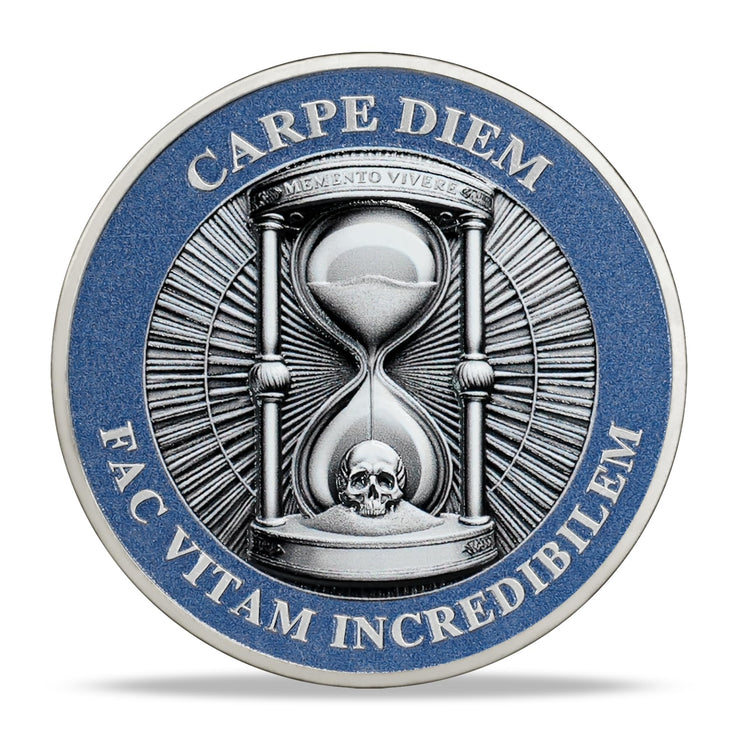 Daily Stoic Practice Inspirational Stoicism Memento Mori Coin