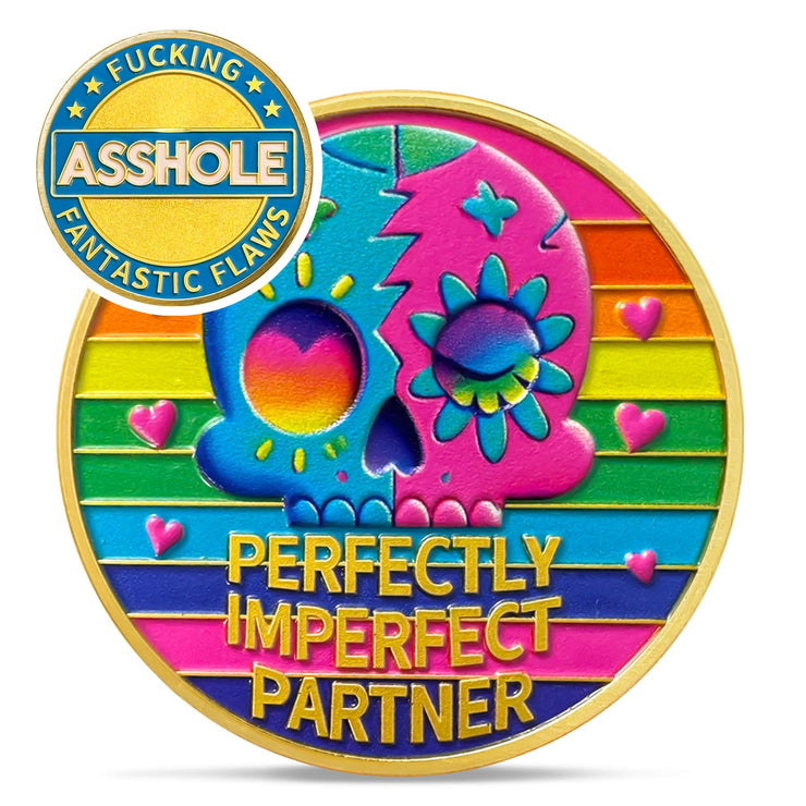Colorful Skull Official Asshole Coin