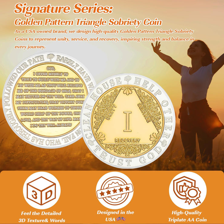 Recovery Golden Hope Sobriety Coin