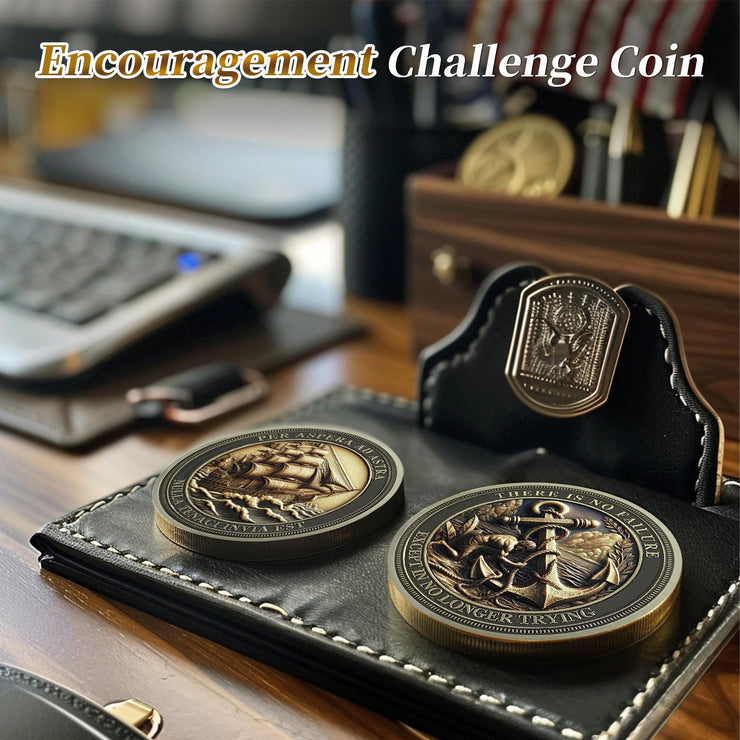 Sailing Anchor Inspiration  Symbol of Faith and Strength Encouragement Coin