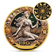 Virgo 12 Zodiac Challenge Coin