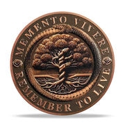 Daily Stoic Reminder Memento Mori Coin Skull Challenge Coins