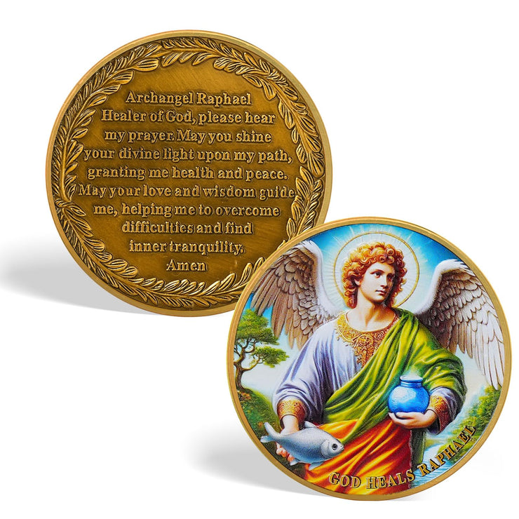 Tokenara Archangel Raphael Healing Prayer Coin