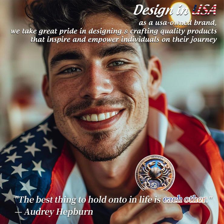 Cool Cancer 12 Zodiac Protective Talisman Challenge Coin