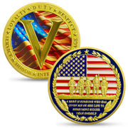 Proud Veterans Tribute Honor and Courage Military Commemorative Coin
