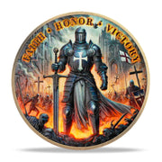 Faith, Honor, Victory Knights Templar Challenge Coin