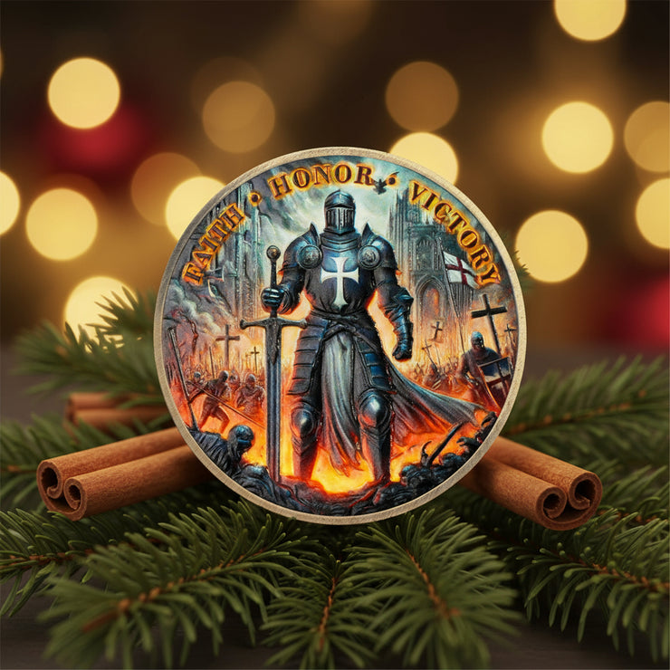 Faith, Honor, Victory Knights Templar Challenge Coin