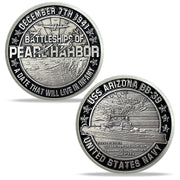 AtSKnSK USS Arizona Remember Pearl Harbor Challenge Coin Memorial Coin