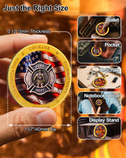 Firefighter Courage Commitment Challenge Coin