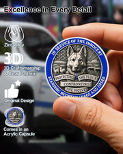 Working Dog Memorial Police Coin