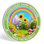 Dumpster Garden Recovery Medallion with Rainbow Sobriety Coin