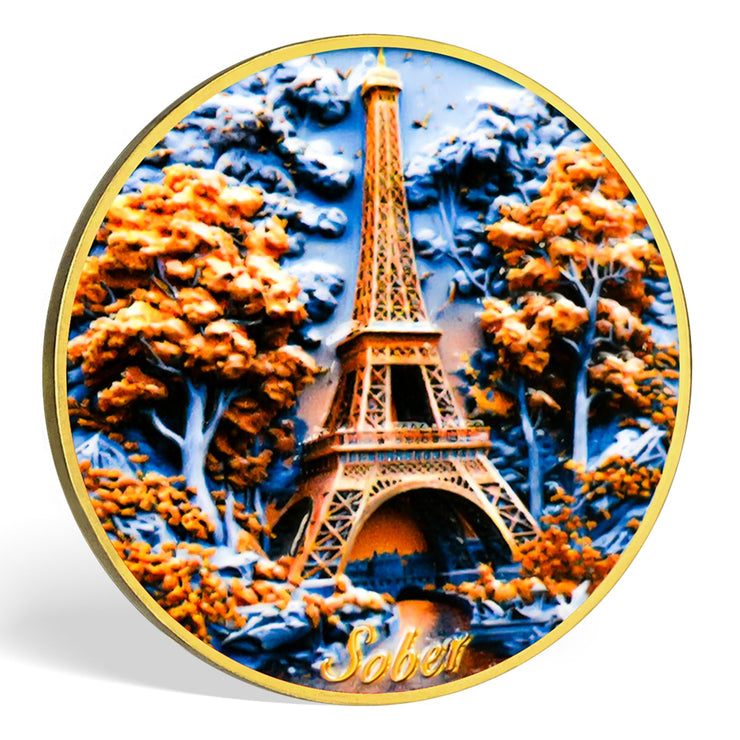 Eiffel Tower Sobriety Coin