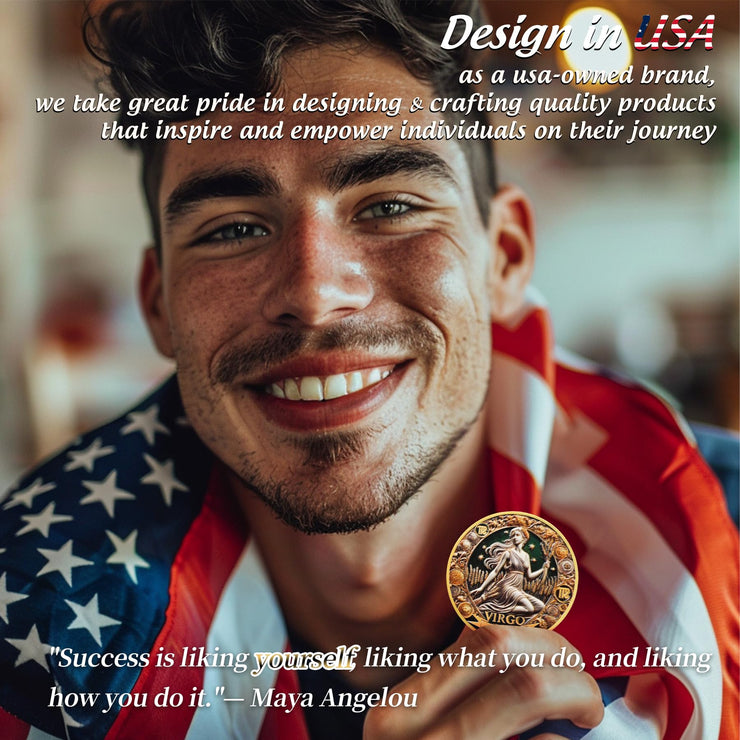 Virgo 12 Zodiac Challenge Coin