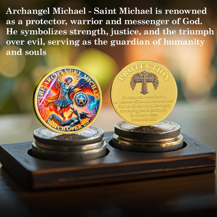 Archangel Michael Police Officers Prayer Coin
