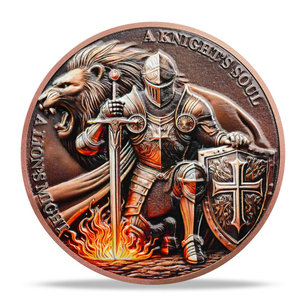 Knight and Lion Challenge Coin