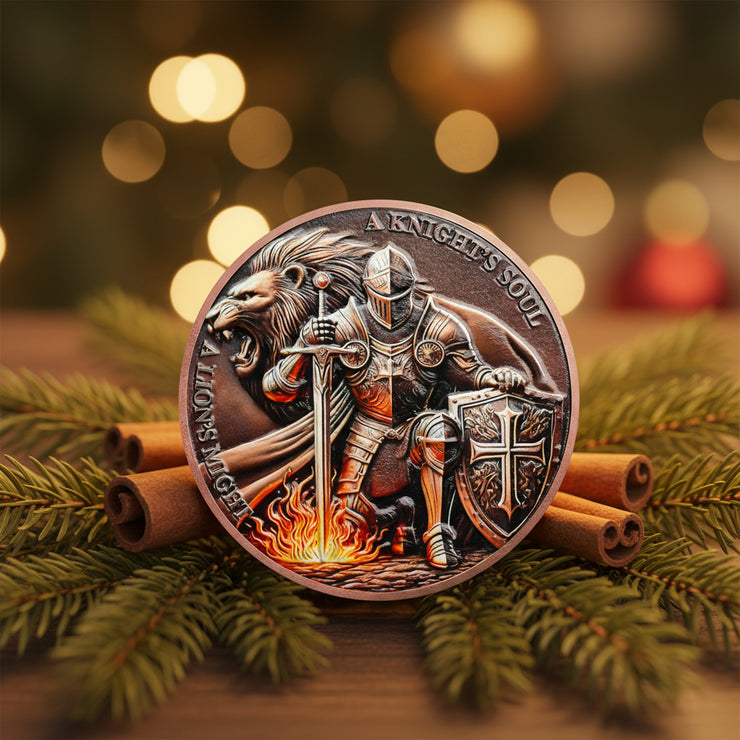 Knight and Lion Challenge Coin