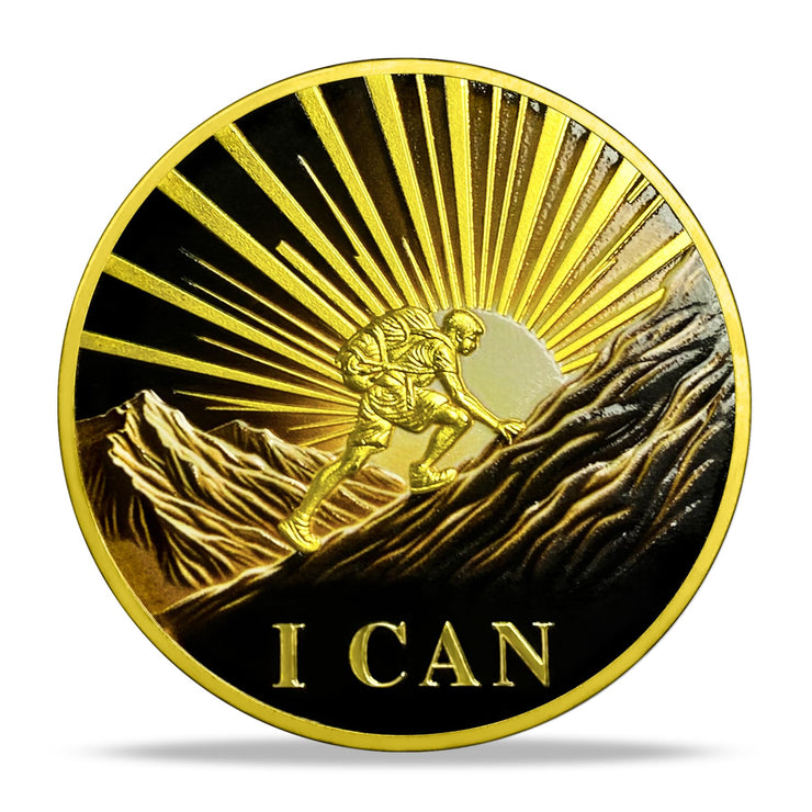 Encouragement Never Give Up Inspirational Coin