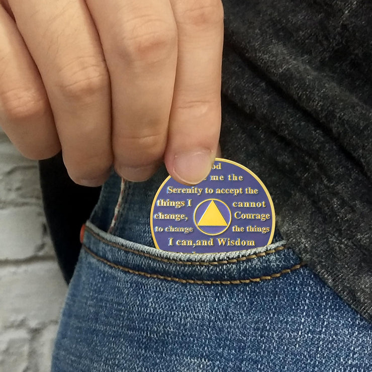 Butterfly Blossom Sobriety Coin