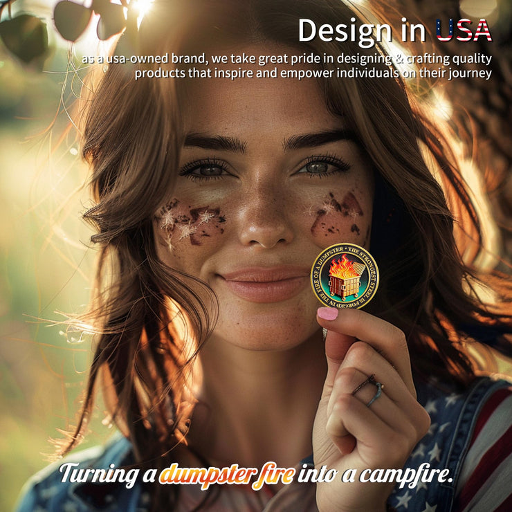 Original Dumpster Fire Challenge Coin