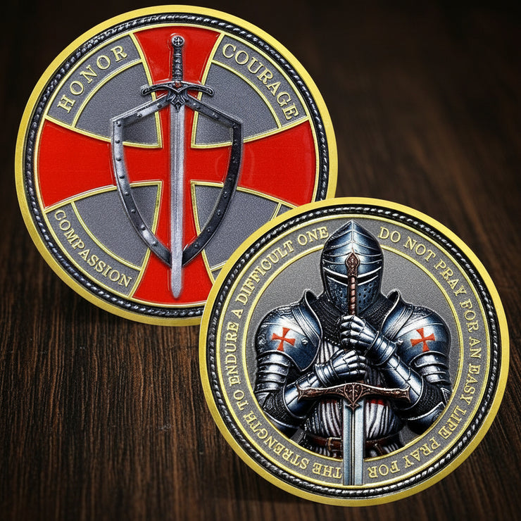 Knights Templar Coin Christian Challenge Coin