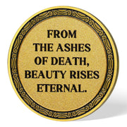 Eternal Beauty Coin Life and Death Duality Woman Skull Art