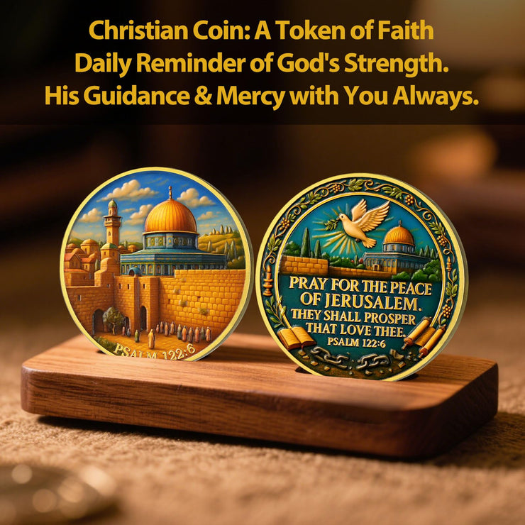 Jerusalem Peace Commemorative Christian Challenge Coin