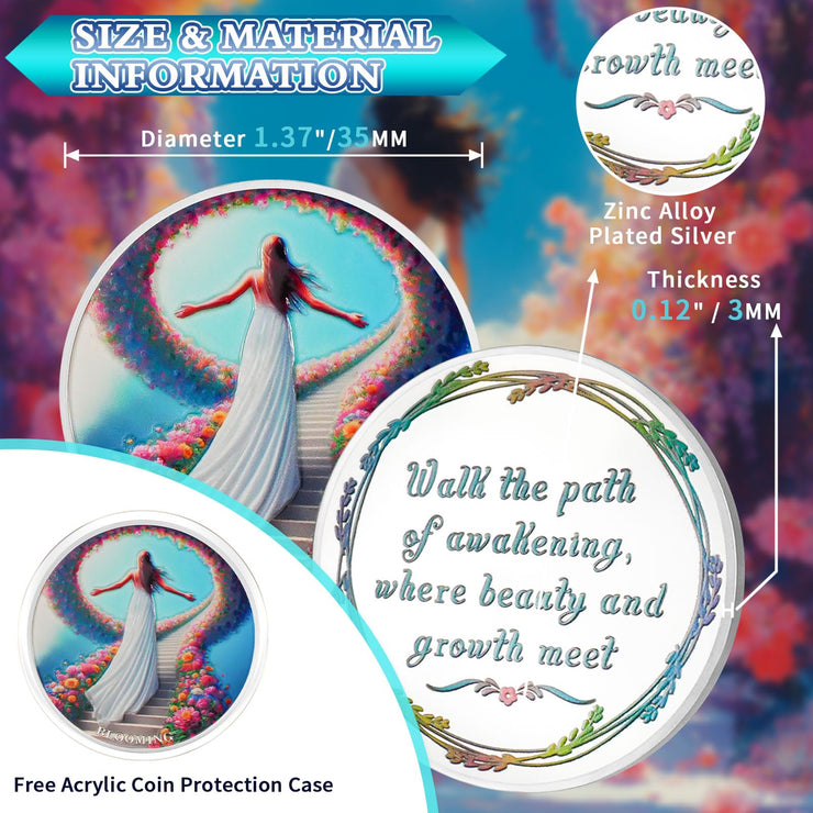 Flowers All The Way Sobriety Coin