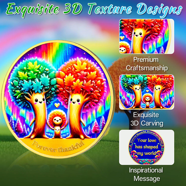 Forever Thankful Family Tree Coin